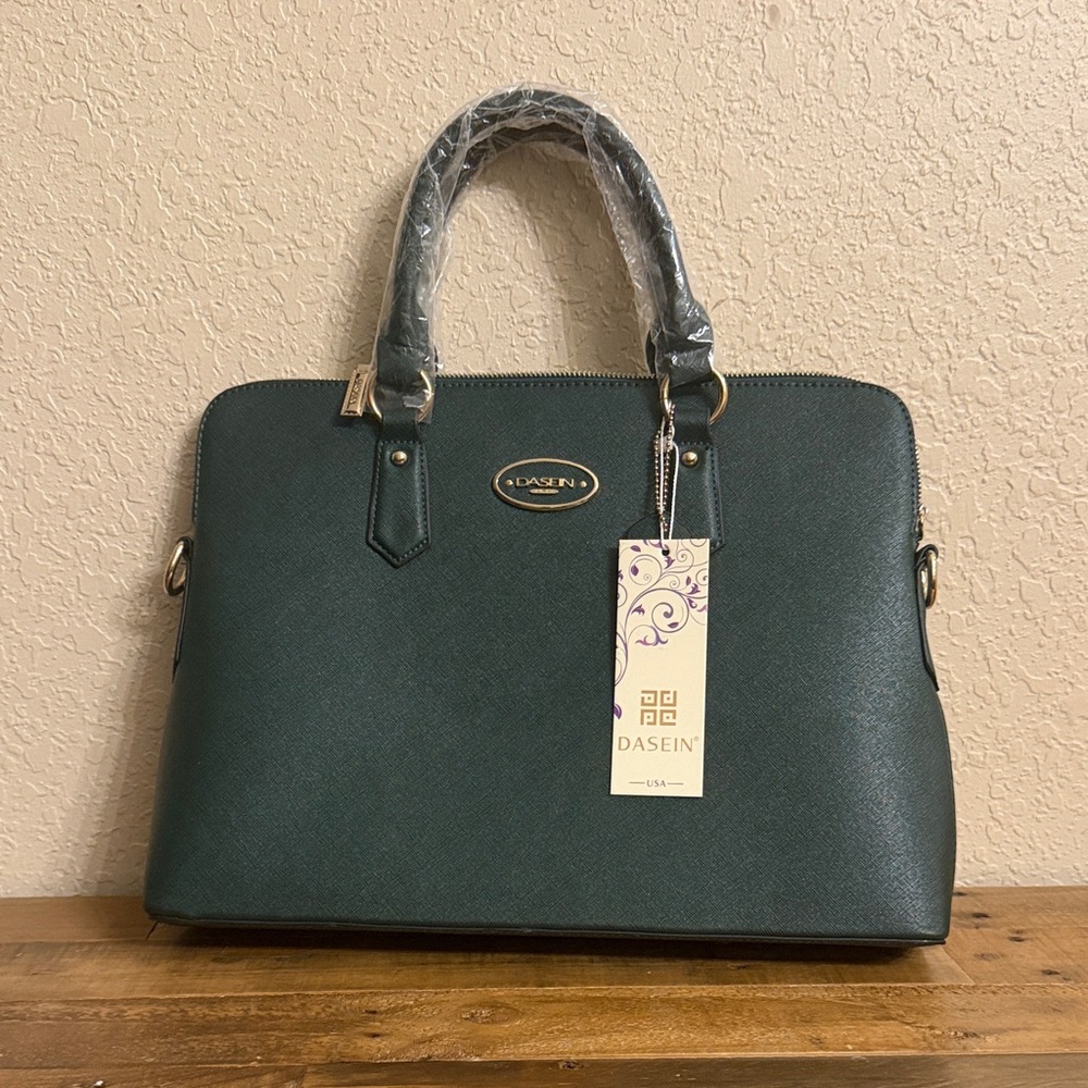 Dasien Elegant Green Satchel Bag
